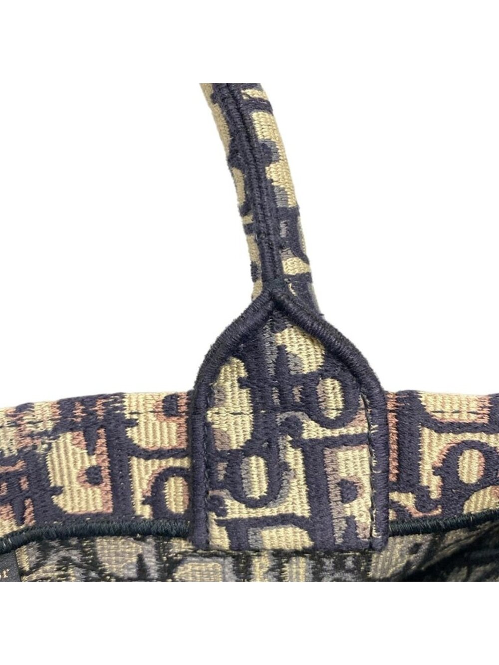 Dior Tote Book Vintage Small Ivory Navy - Picture 10 of 15